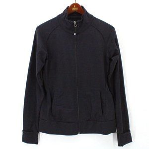Tuff Athletics Track Jacket Womens Black Full Zip Running Stretch Soft Large L